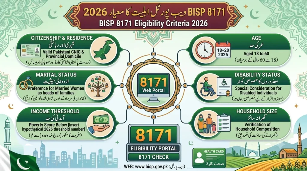 BISP 8171 Web Portal Eligibility Criteria 2026